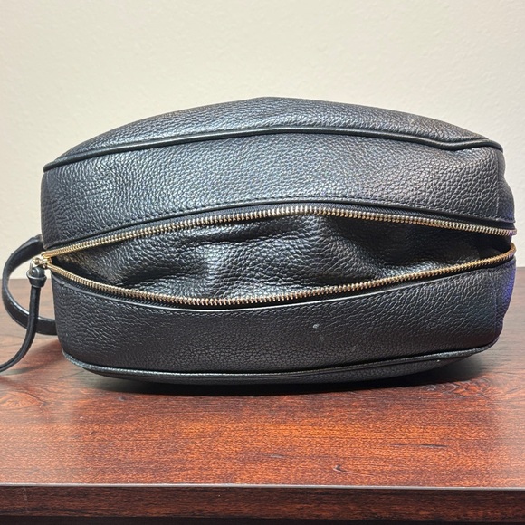 Kate Spade Pebbled Leather Flap Bag • Black Crossbody Shoulder - Picture 5 of 13